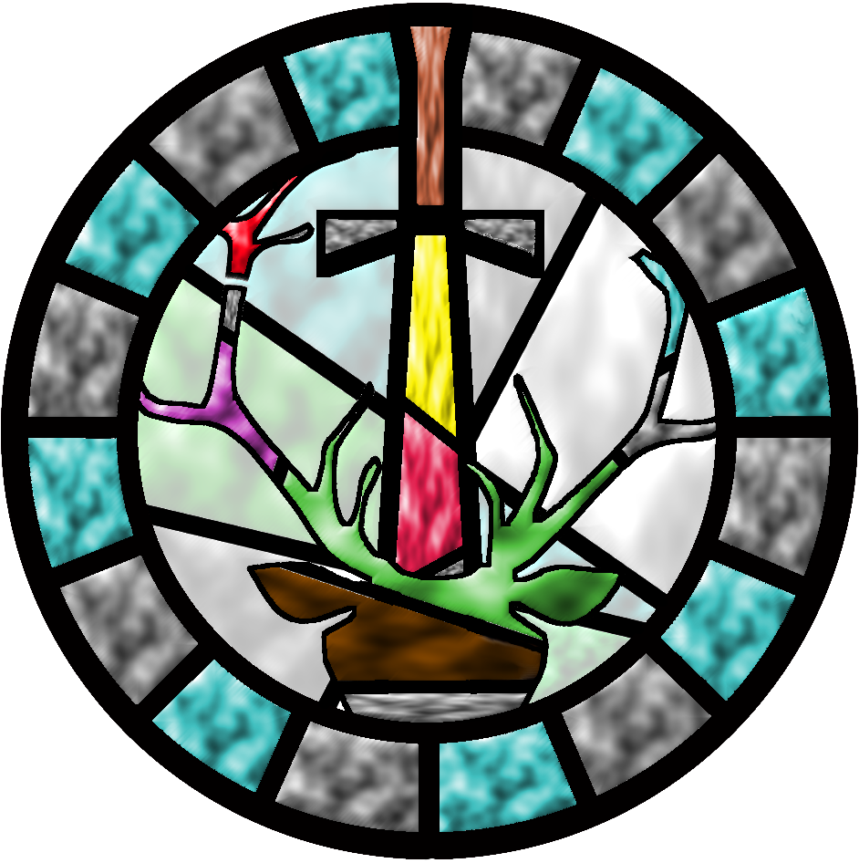 Stained Glass Cross And Dove.png