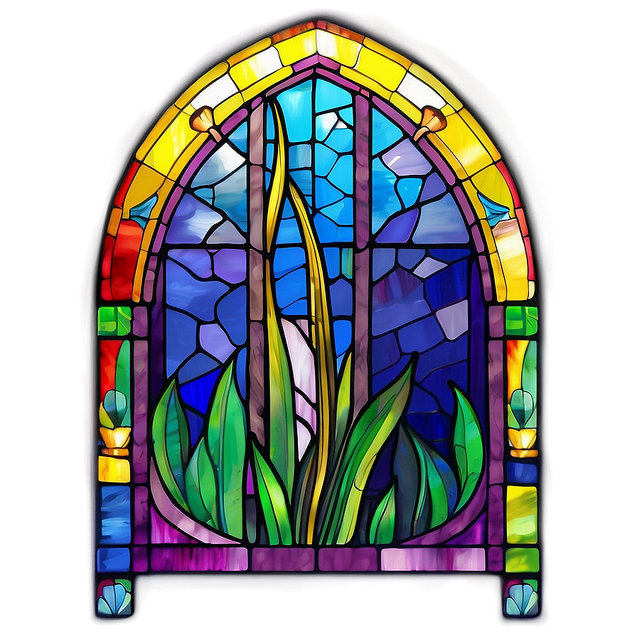 Stained Glass Window Art Png 05042024