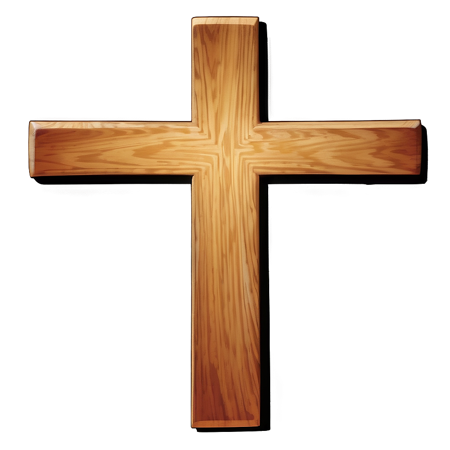 Stained Wooden Cross Png 05252024