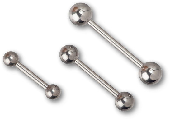 Stainless Steel Barbell Piercings