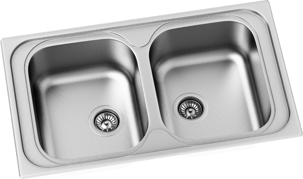 Stainless Steel Double Bowl Kitchen Sink