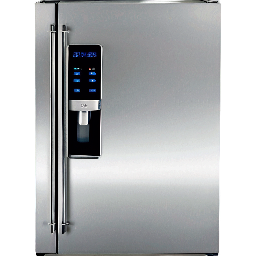 Stainless Steel Fridge PNG 53 PNG with transparent background