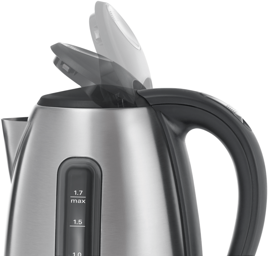 Stainless Steel Kettle With Open Lid