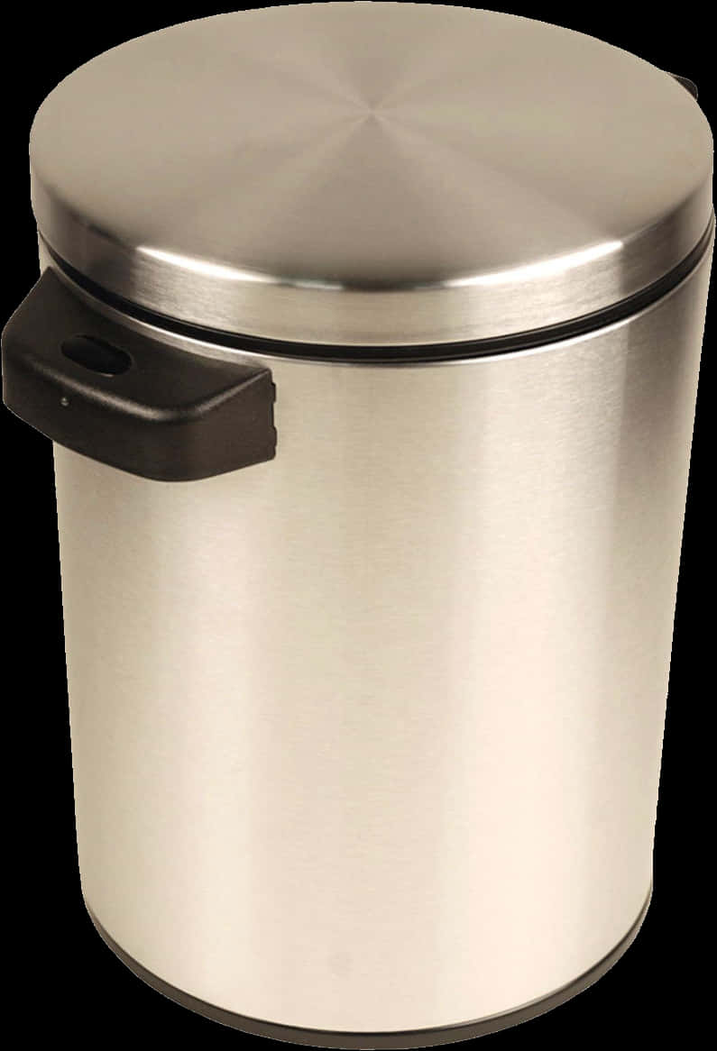 Stainless Steel Trash Canwith Pedal PNG with transparent background