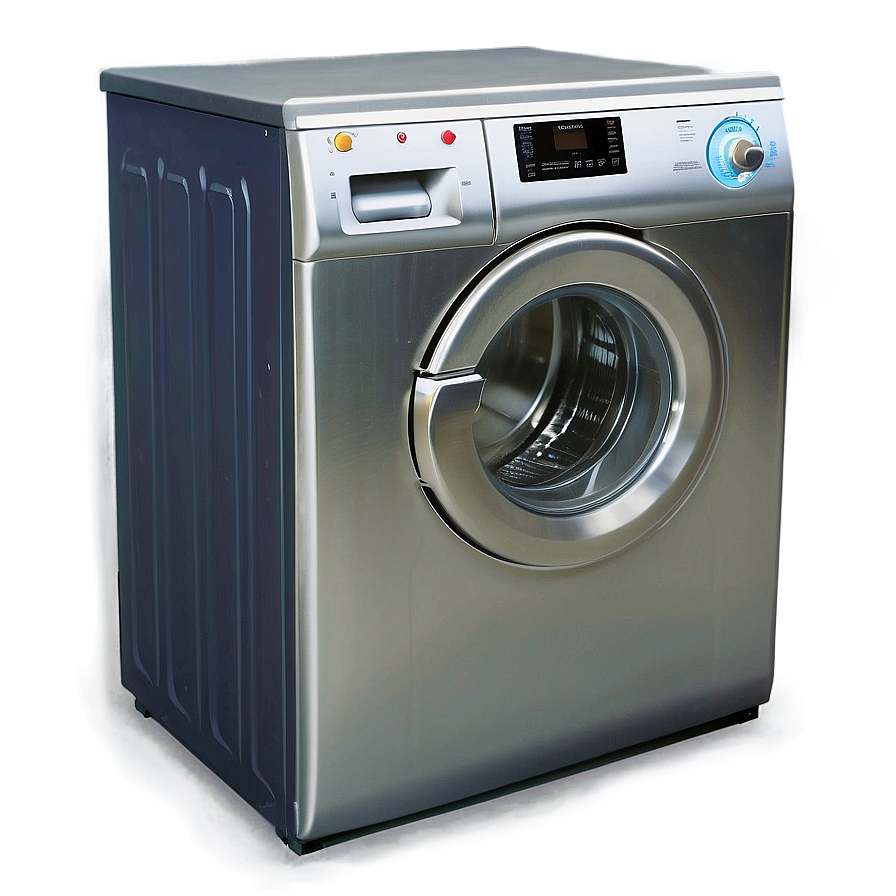 Stainless Steel Washing Machine Png 06202024