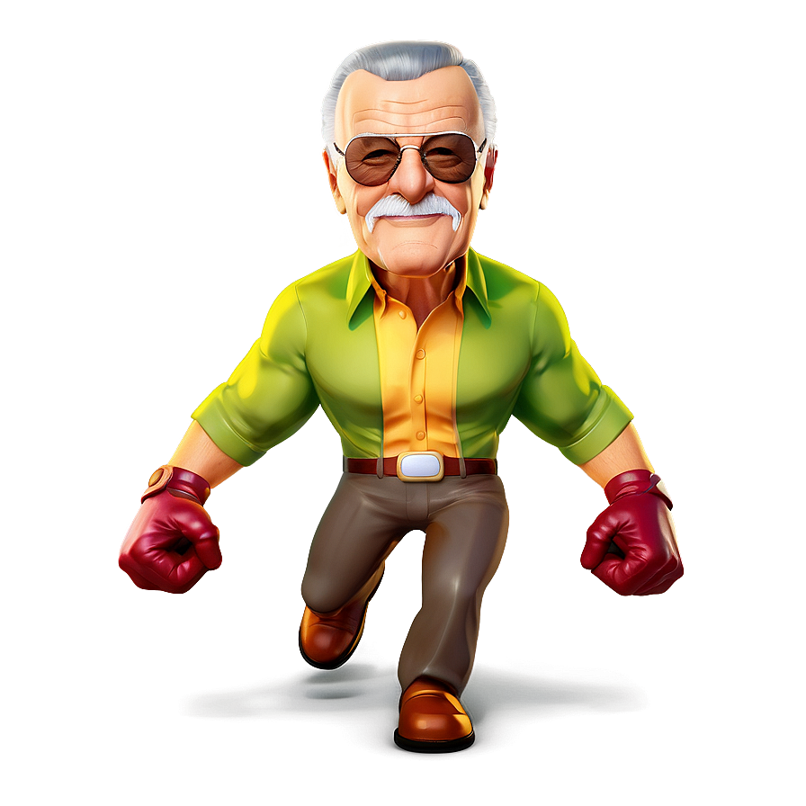 Stan Lee Cartoon Character Png 06242024