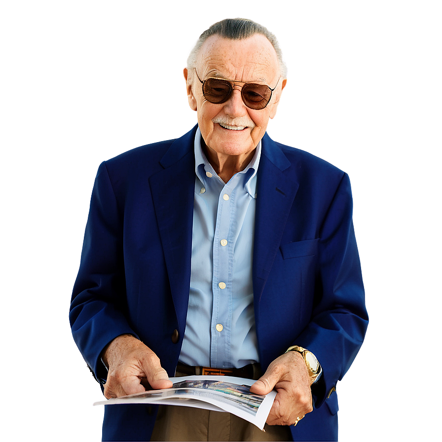 Stan Lee Creating Comics Png 06242024