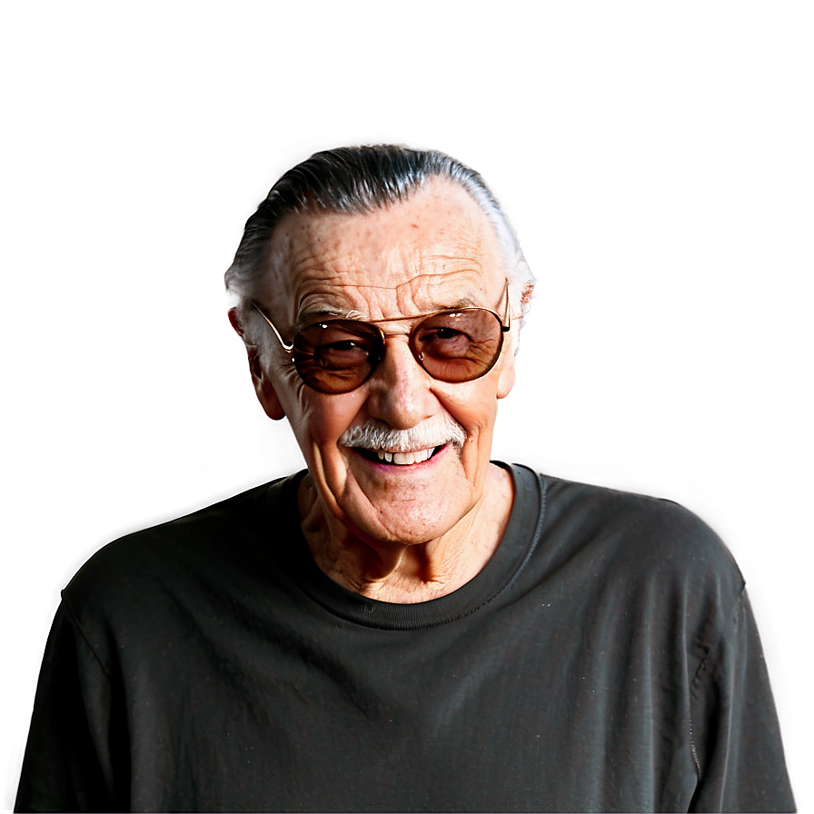 Stan Lee Smiling Portrait Png Fmk85