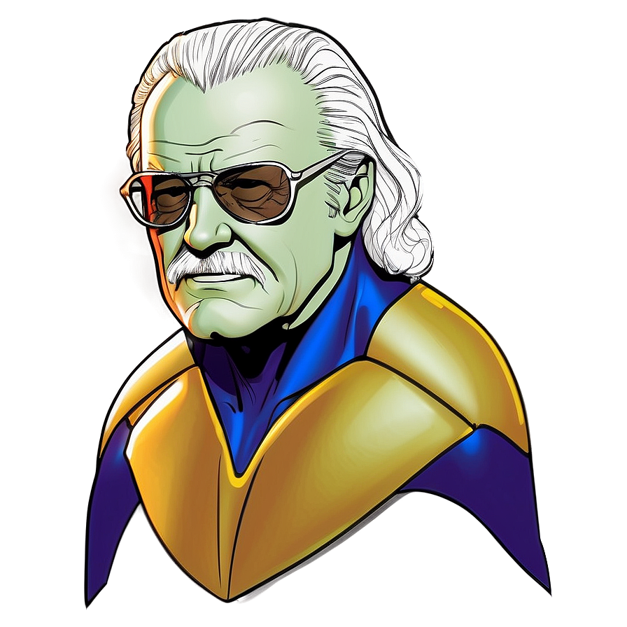 Stan Lee Superhero Sketch Png 27