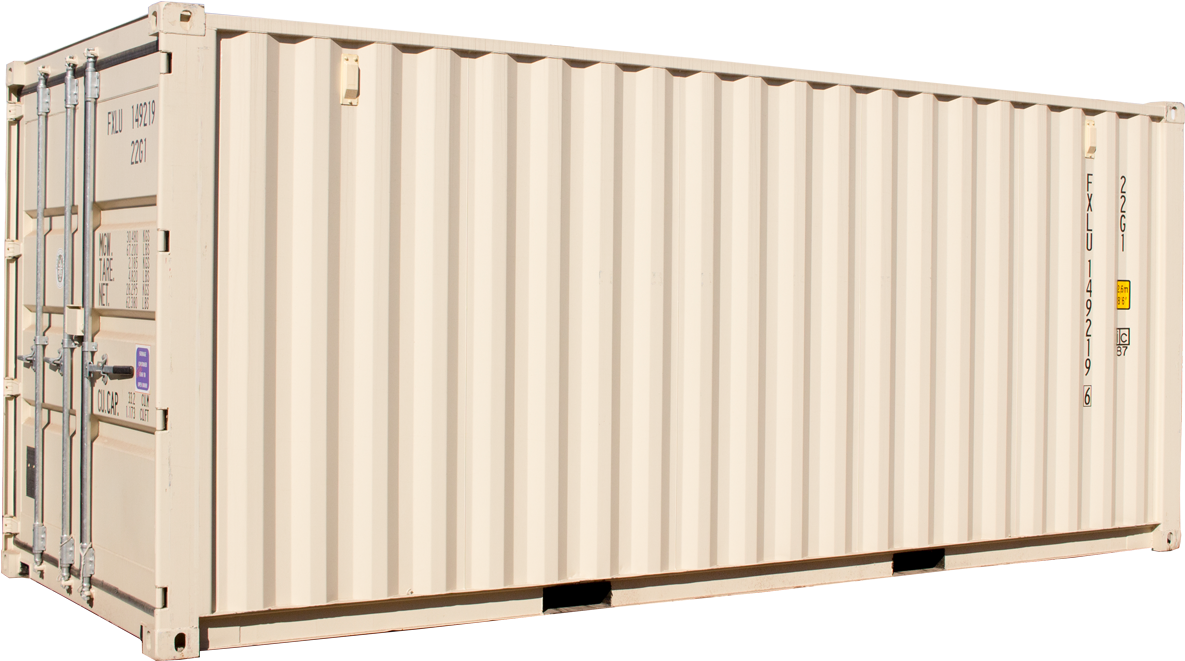 Standard Shipping Container Isolated