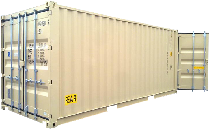 20 Double Door Cargo Container, HD Png Download PNG with transparent background