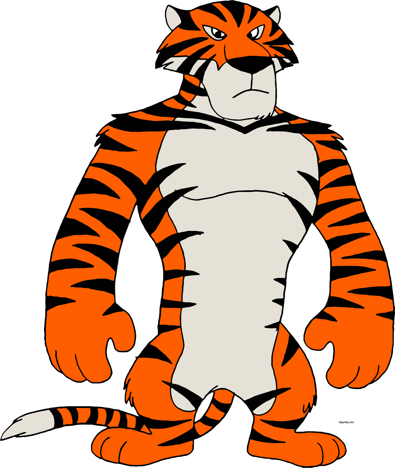 Standing Animated Tiger Character