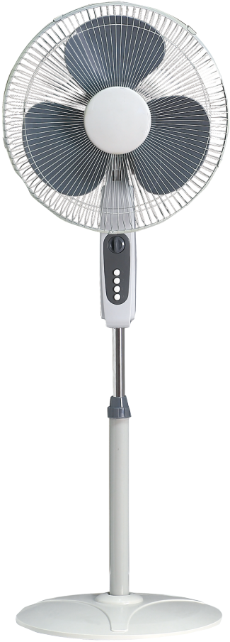 Standing Electric Fan White Background