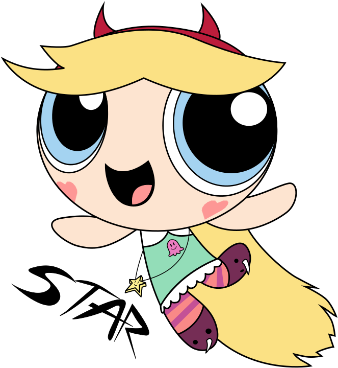 Star Butterfly As A Powerpuff Girl - Powerpuff Girls Star Butterfly, HD Png Download PNG with transparent background