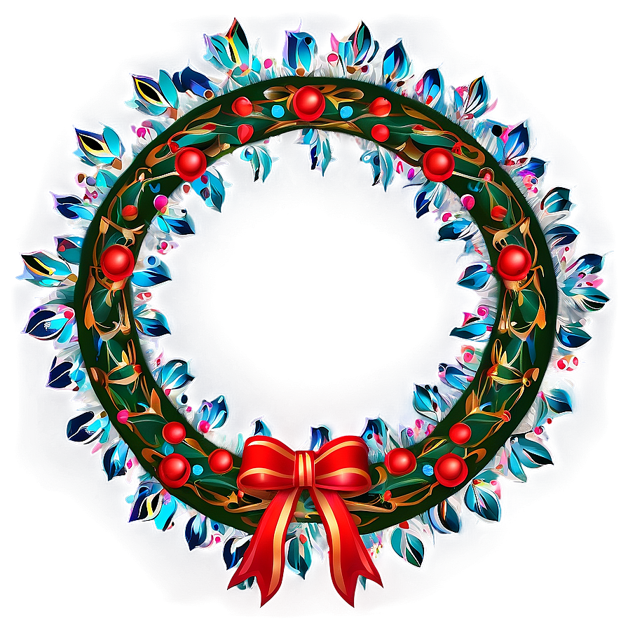 Star Decorated Wreath Png 94