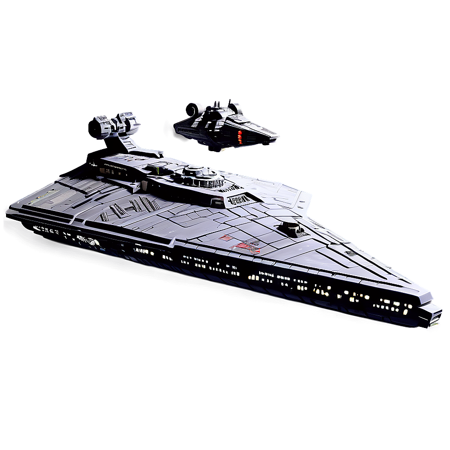 Star Destroyer With Tie Fighters Png 06122024