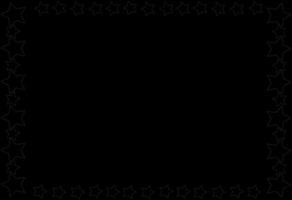 Star Framed Black Background PNG image with a transparent background, free high-resolution download