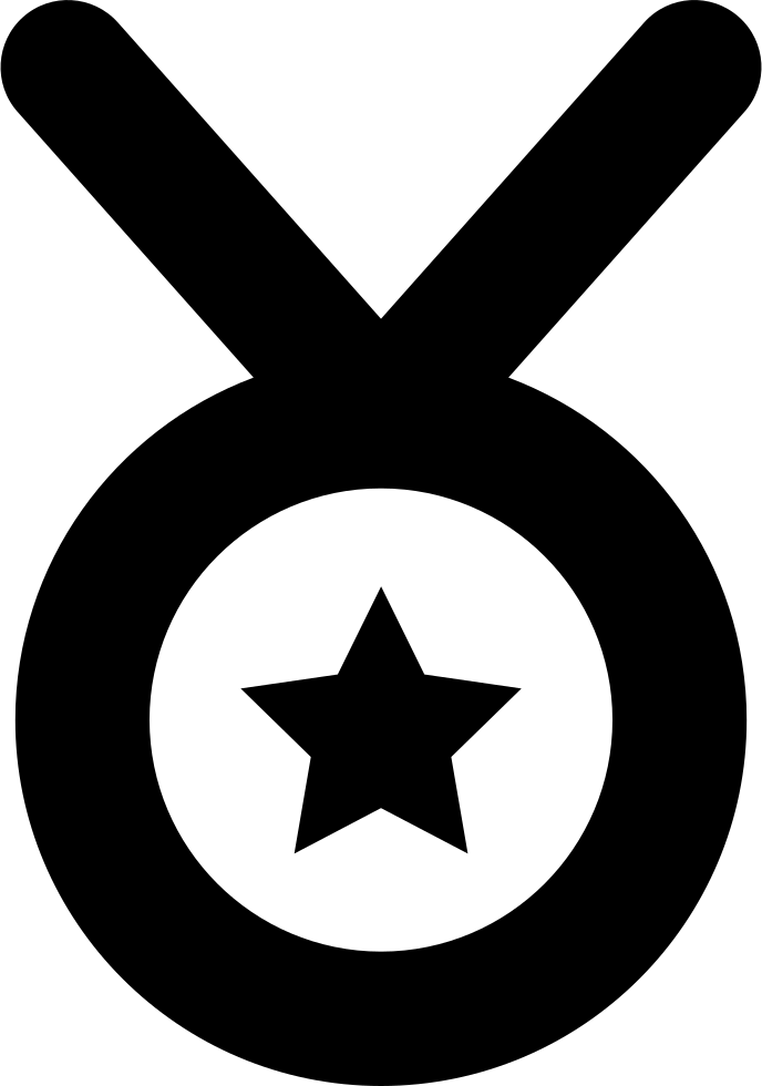 Medallion With Star Outline Variant - Commendation Icon, HD Png Download PNG with transparent background