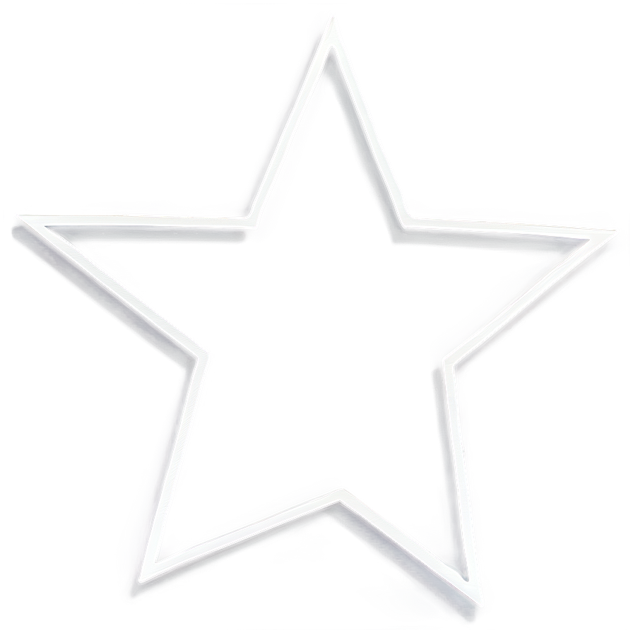 Star Outline Decoration Png 05252024