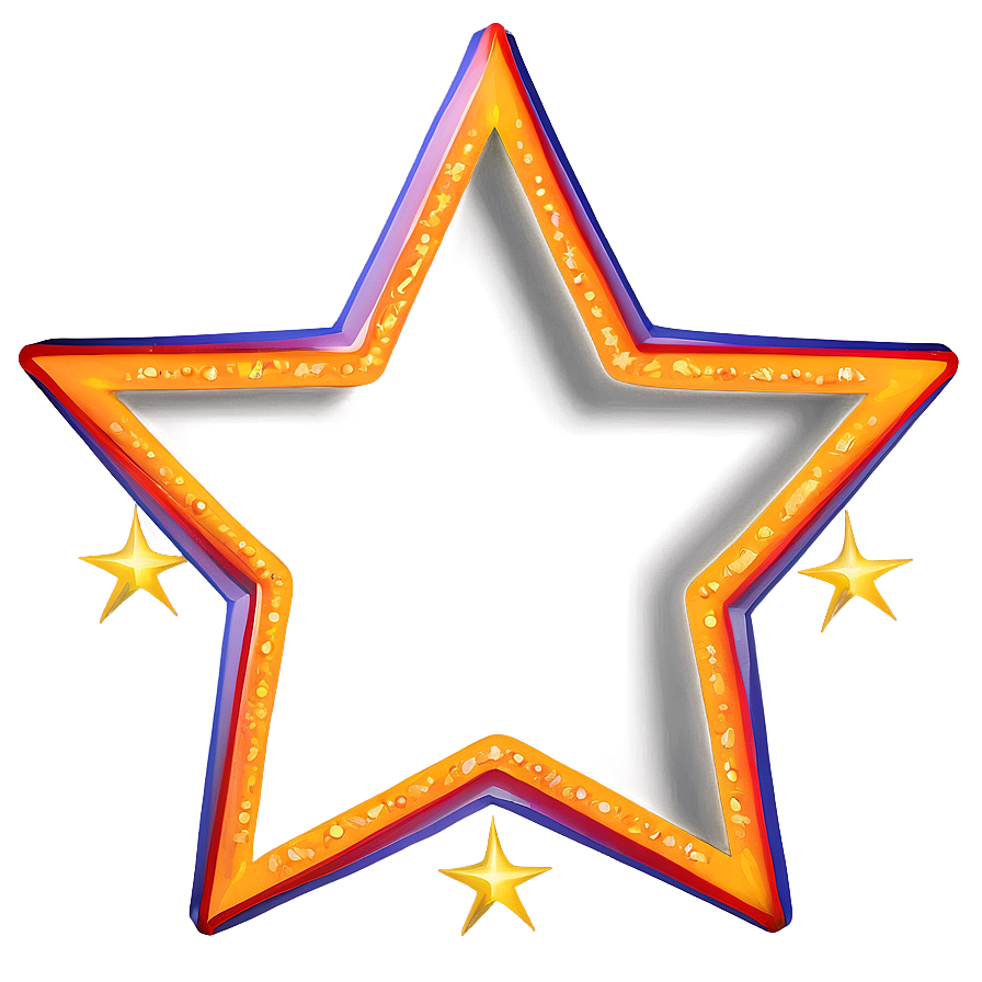 Star Outline Decoration Png 4