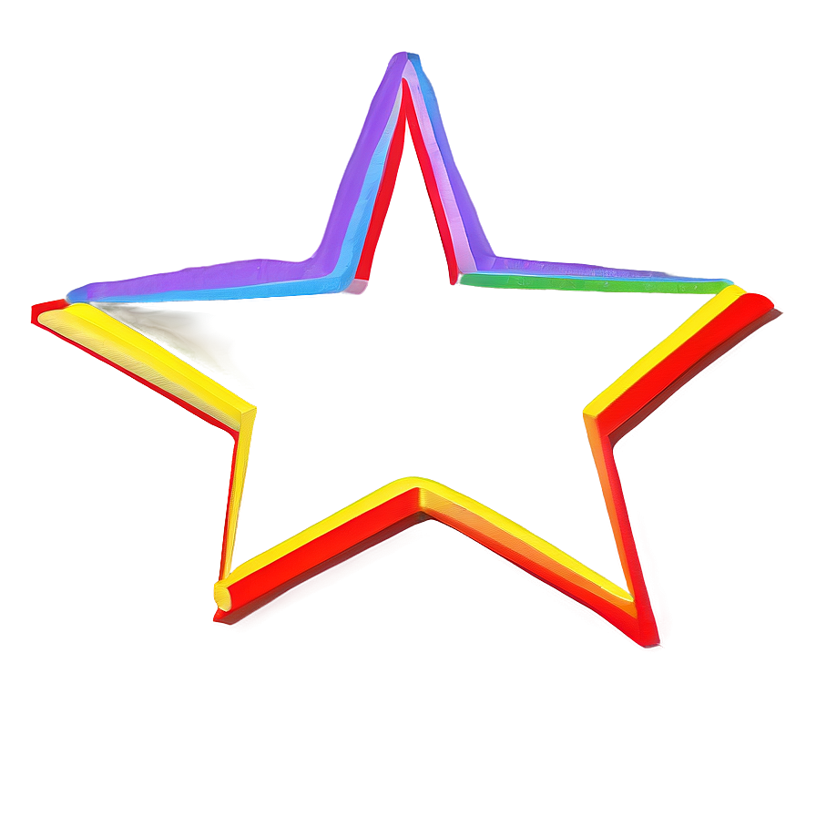 Star Outline Drawing Png 05252024