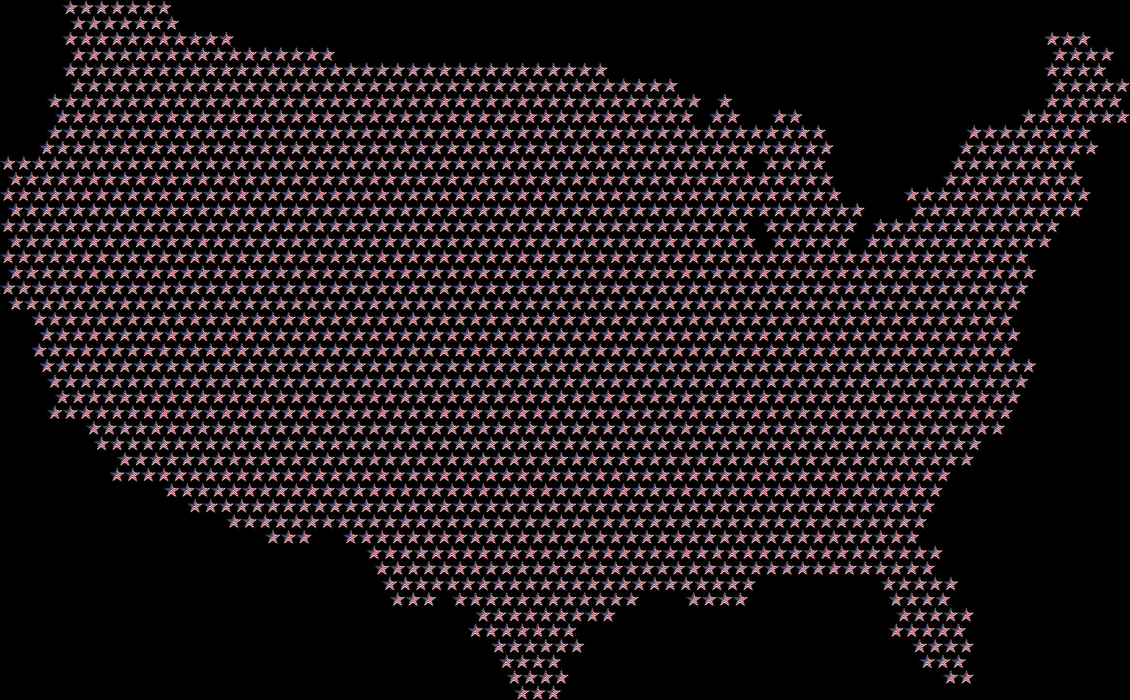 Transparent Usa Flag Map Png - America Map Icon, Png Download PNG image with a transparent background, free high-resolution download