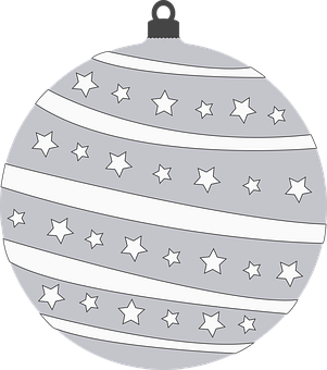 Star Patterned Christmas Ornament