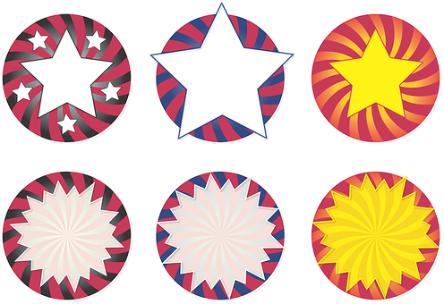 Star Seal Designs Collection PNG image with a transparent background, free high-resolution download