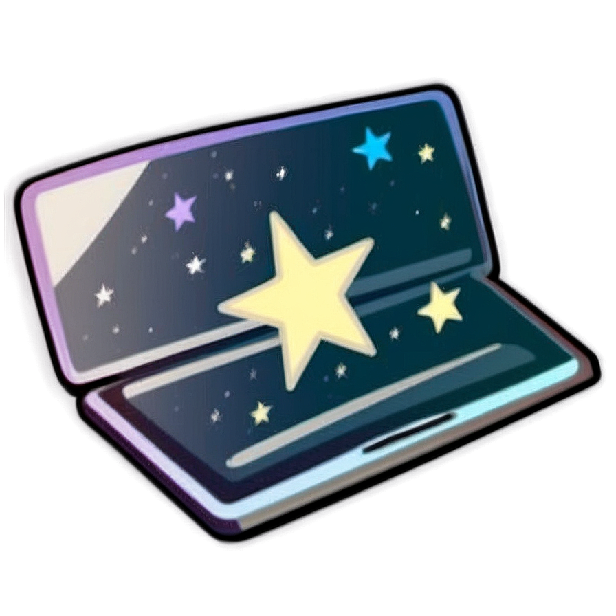 Star Sticker For Laptop Png 06132024