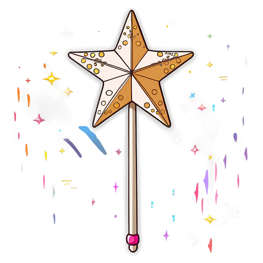 Star Wand Drawing Png 06132024