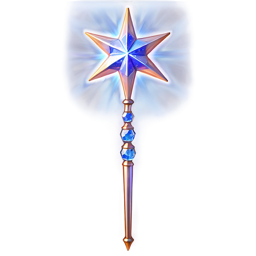 Star Wand With Crystals Png Sjk68