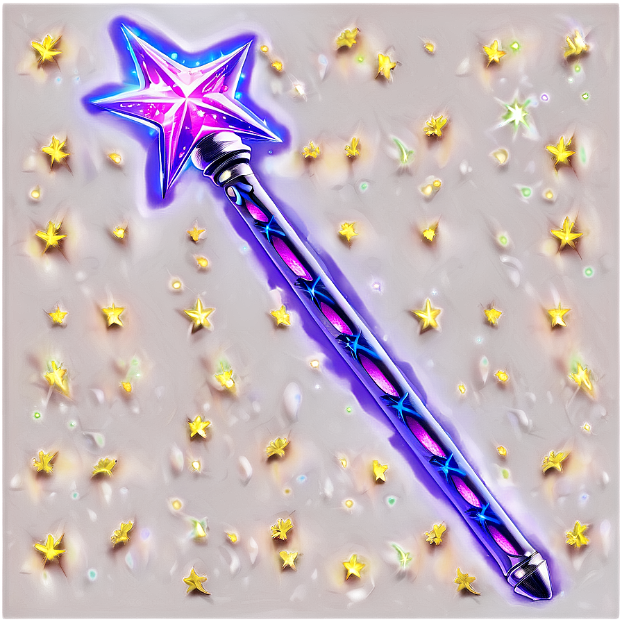 Star Wand With Glows Png 06132024