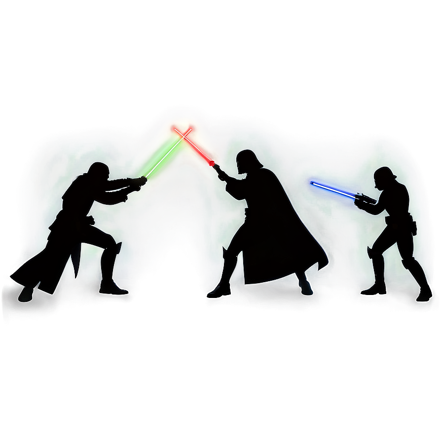 Star Wars Battle Scene Silhouette Png Fkf5