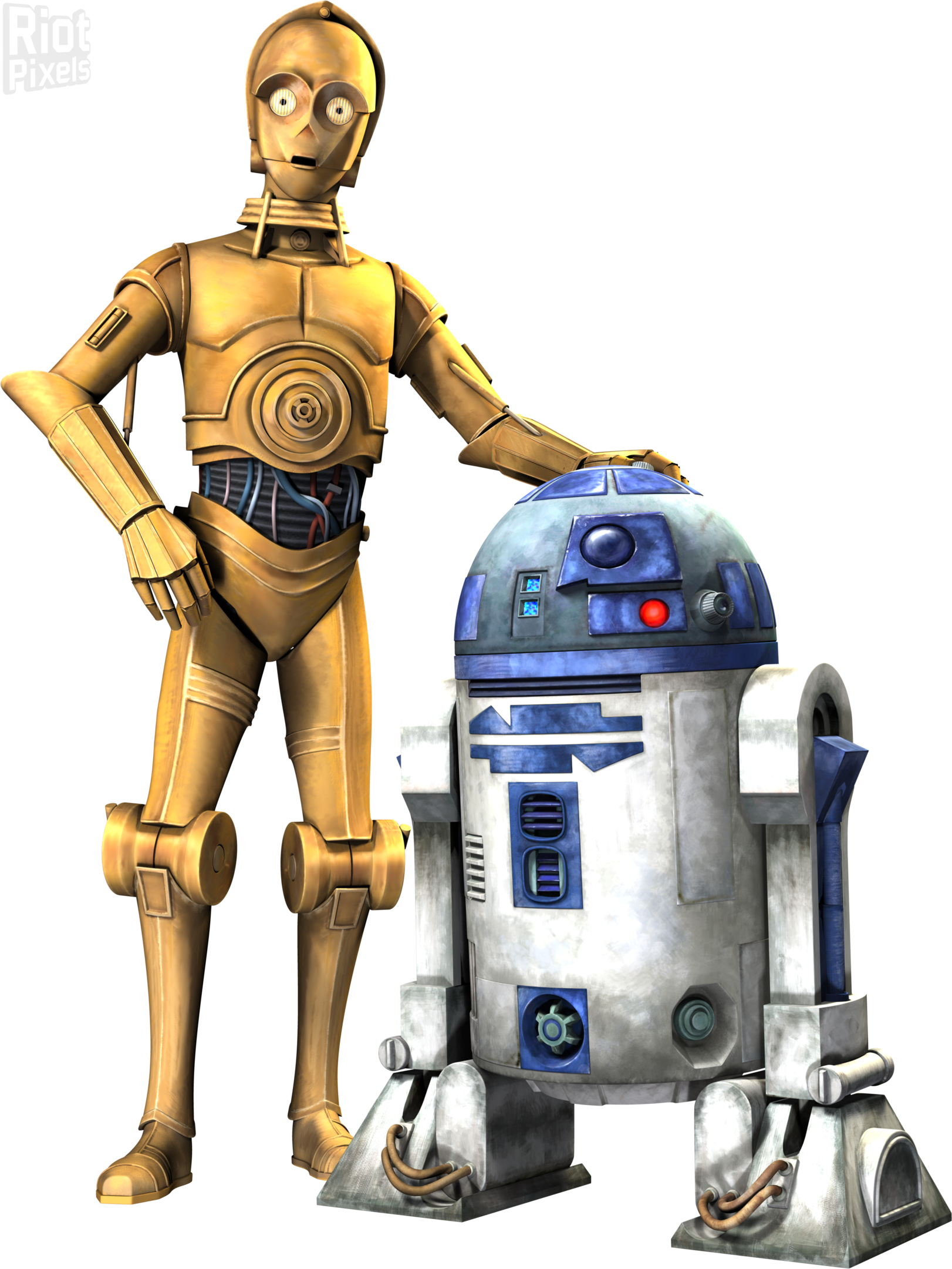 Transparent C3po Clipart - R2d2 And C3po Clone Wars, HD Png Download PNG image with a transparent background, free high-resolution download