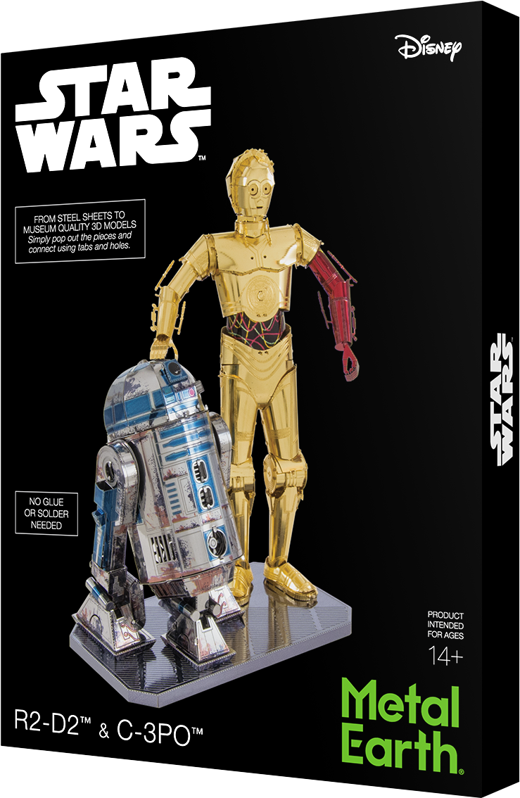 Picture Of Star Wars - R2d2 C3po Metal Earth, HD Png Download PNG image with a transparent background, free high-resolution download