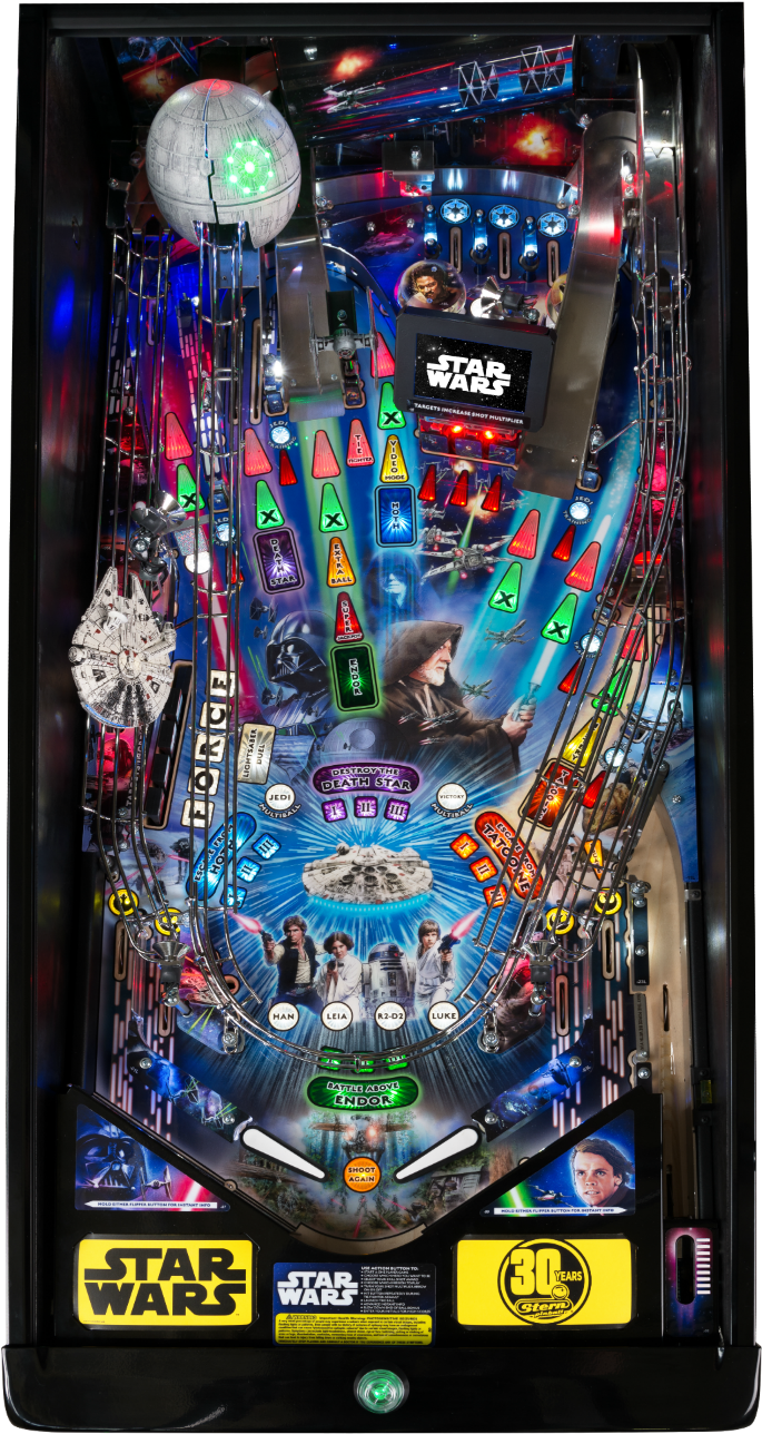 Star Wars Pinball Machine Action