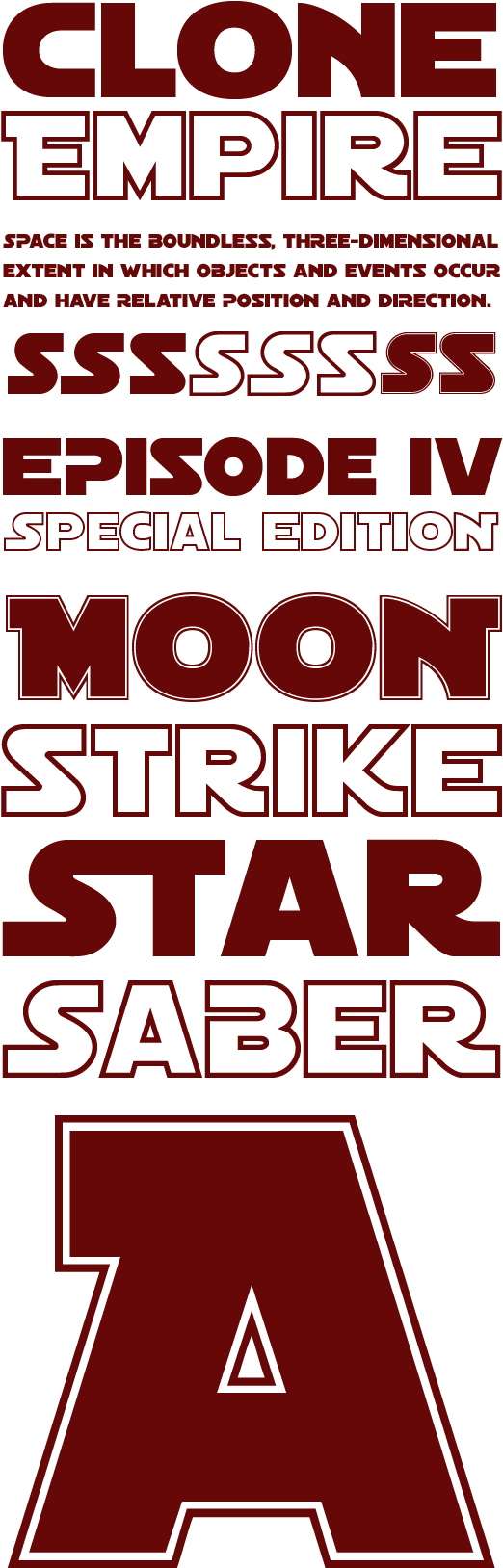 Star Wars Style Font Design