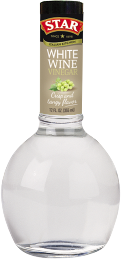 Star White Wine Vinegar Bottle PNG image with a transparent background, free high-resolution download