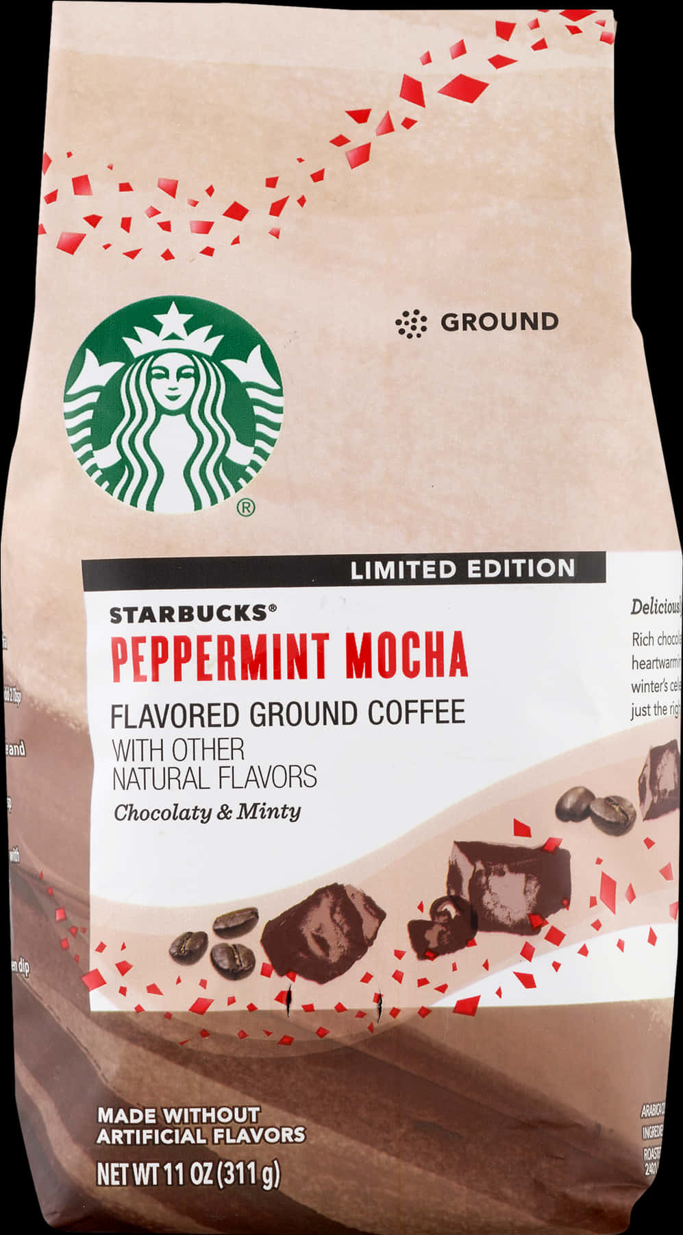 Starbucks Peppermint Mocha Ground Coffee, HD Png Download PNG with transparent background