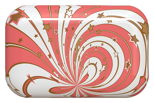 Starburst Candy Design PNG with transparent background