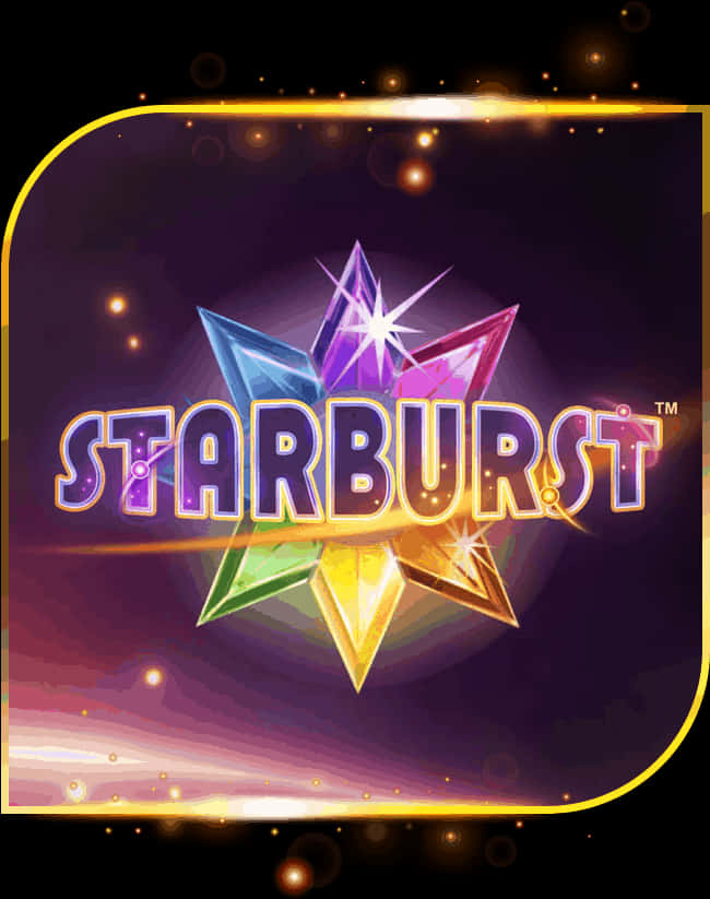 Starburst Game Logo Sparkling Gems PNG image with a transparent background, free high-resolution download