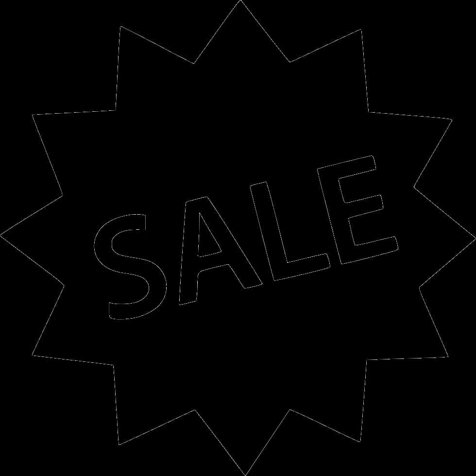 Starburst Sale Sign Graphic PNG image with a transparent background, free high-resolution download