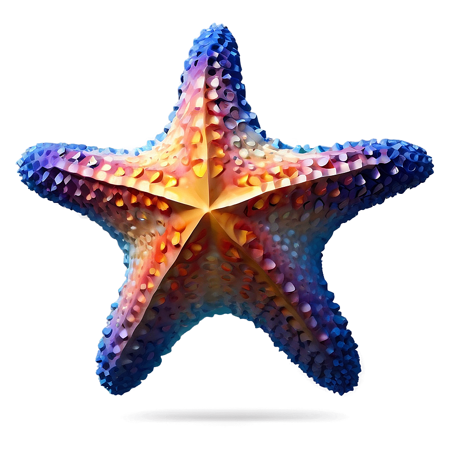 Starfish In Low Poly Png Pbb97