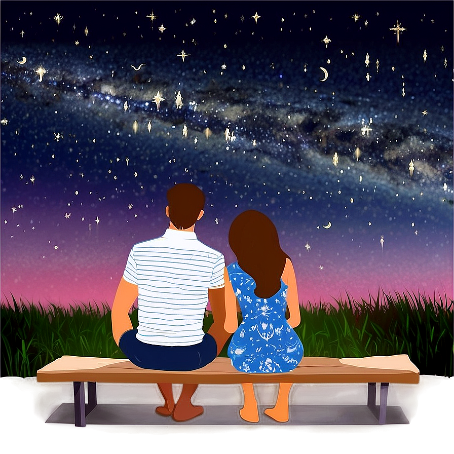 Stargazing Date Night PNG aty PNG with transparent background
