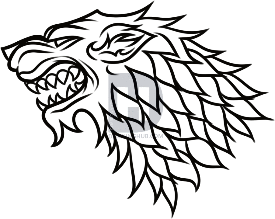 Stark House Sigil Gameof Thrones