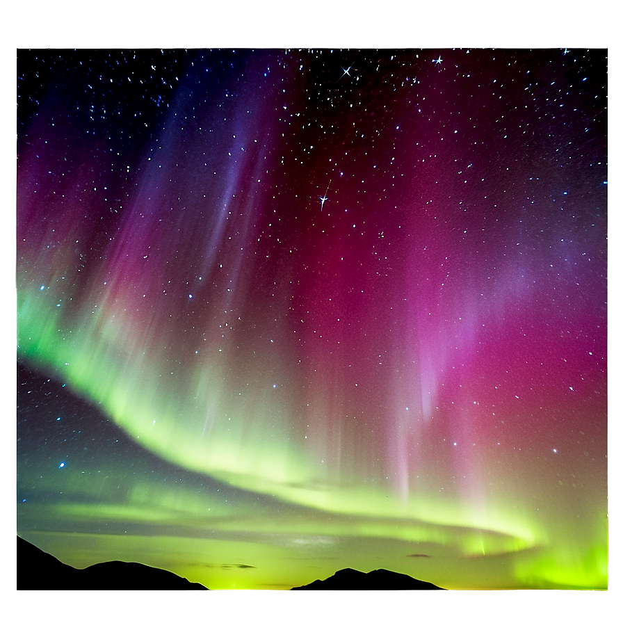 Starlit Aurora Borealis Png Tes58