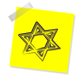 Starof David Yellow Note