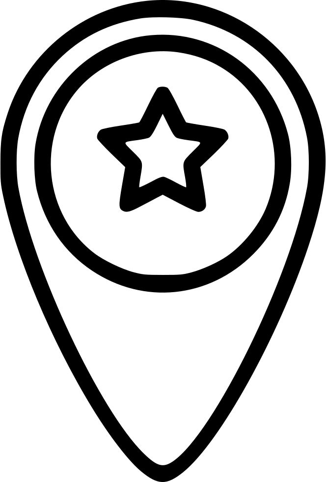 Pin Star Fav Favorite Mark Location Comments - Icon, HD Png Download PNG image with a transparent background, free high-resolution download