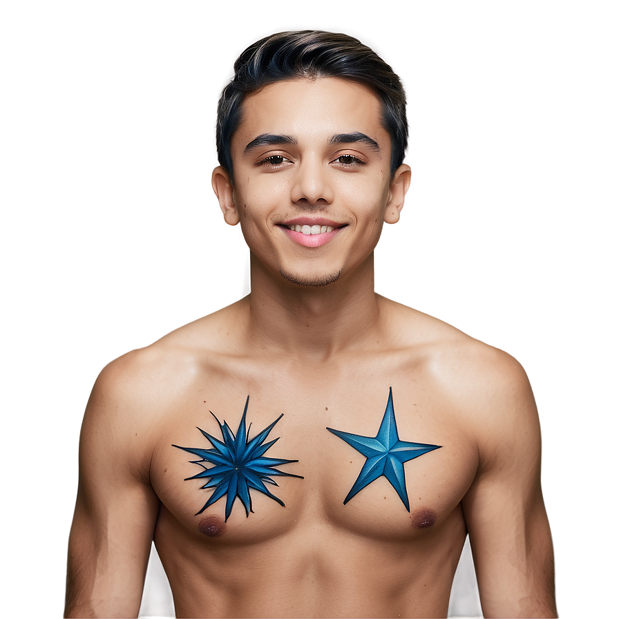 Starry Chest Tattoo Ideas Png 51