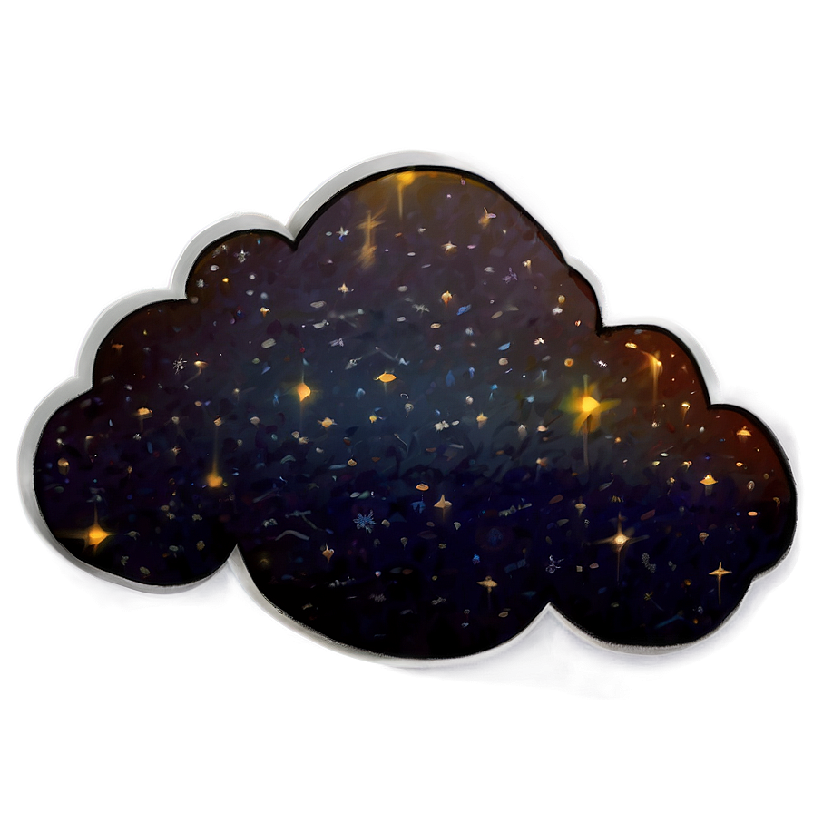 Starry Night Cloud Png Sop